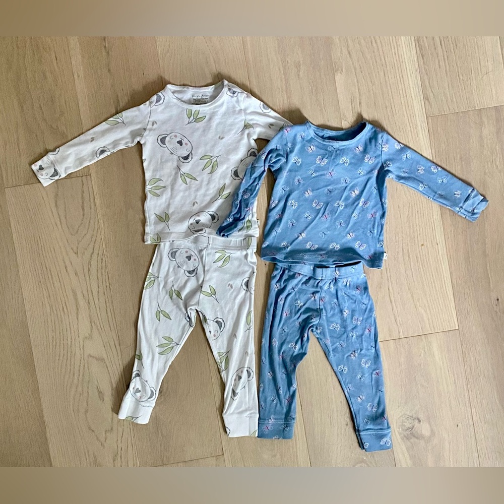 Poppy & Clay 100% Organic Cotton LS PJ Sets (2)